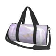 thumbnail image 1 of Balery Lavender Glitter Foil Stripes Bolsa de Gimnasio para Mujeres y Hombres, Bolsa de Viaje Impermeable, Bolsa de Fin de Semana con Compartimento para Zapatos y Bolsillo Húmedo, 1 of 6