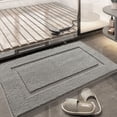 thumbnail image 3 of Bearachild Alfombra de baño con fuerte absorción de agua y alfombra de baño de textura suave, absorbente y lavable Juegos de accesorios de baño Azul 40*60cm, 3 of 6