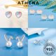 thumbnail image 2 of ATHENA Joyería Jade Moissanite 925 Stud Original Pendientes Perla Mujeres Diamante Plata M031, 2 of 4