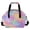 Rainbow Flower Pattern, variant on Quilted Lunch Bag Tote for Women with Adjustable Shoulder Strap for Work Picnic Travel A Pink Daisy Flower