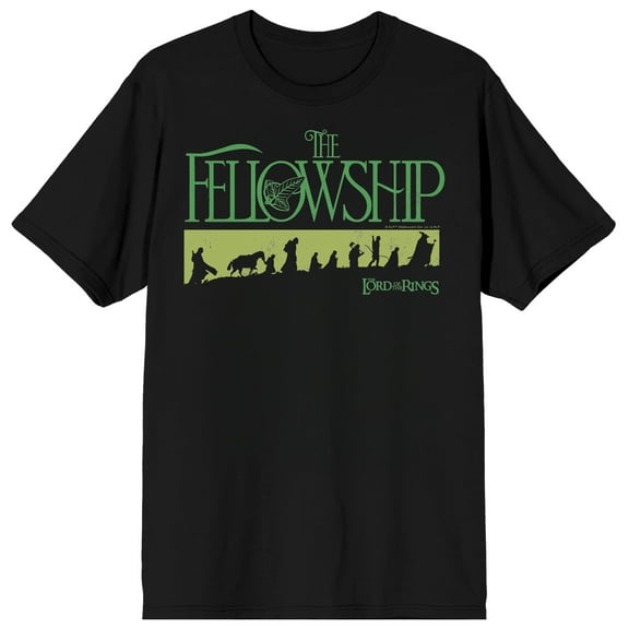 The Lord of the Rings The Fellowship Hiking Club Adult Black Short Sleeve Tee-Medium