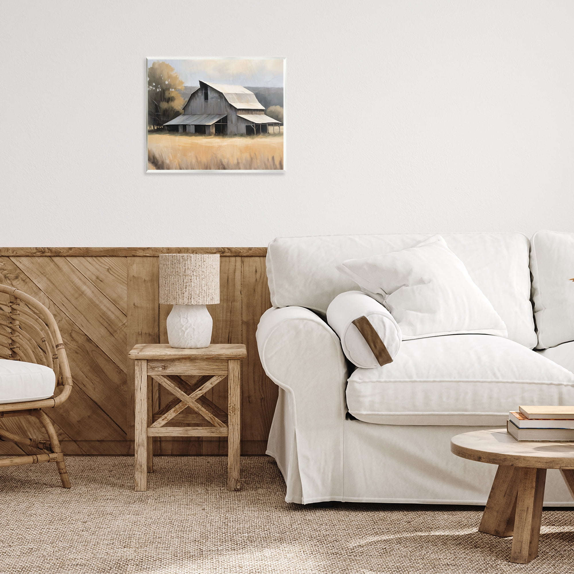 Stupell Industries In The Field Farm Structure Wall Plaque Art, design by Kim Allen
