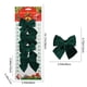 thumbnail image 3 of Paquete de 4 lazos navideños de terciopelo flocado para decoración navideña | Juego de 4 lazos decorativos grandes para coronas, árboles y guirnaldas, 3 of 6