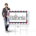 thumbnail image 4 of Barberia Yard Sign 10 Pack of 24 Inch x 36 Inch Single Sided Weatherproof Heavy-Duty Plastic with Stake | Spanish Barber Shop Sign, Grooming Services, Professional Look | Made in USA, 4 of 7