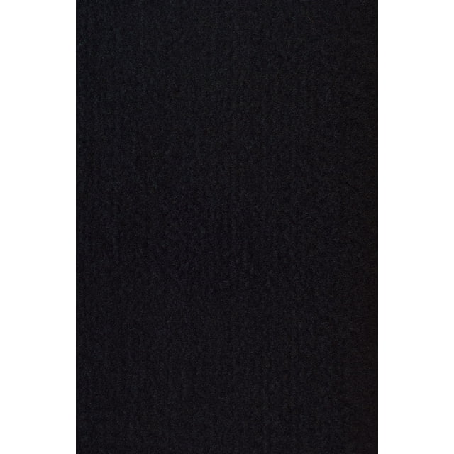 Galaxy Way Pet Friendly Black Color Oversize 5'x43' Area Rug with Rubber Marine Backing for Patio, Porch, Deck, Boat, Basement or Garage with Premium Bound Polyester Edges