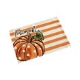 thumbnail image 2 of Fall Placemats, 17.71x11.81 Inch Double Sided Pumpkin Placemats with Autumn Maple Leaf Print, Stitched Cotton Linen Table Mat, Rustic Harvest Decor for Kitchen Table Thanksgiving Arrangement, 2 of 6