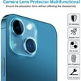 thumbnail image 2 of [2 Pack Camera Lens Protector for iPhone 14/14 Plus,Full Coverage Tempered Glass HD Clear Camera Lens Screen Cover Case,9H Hardness Anti-Scratch Camera Screen Protective Lens Film, 2 of 5
