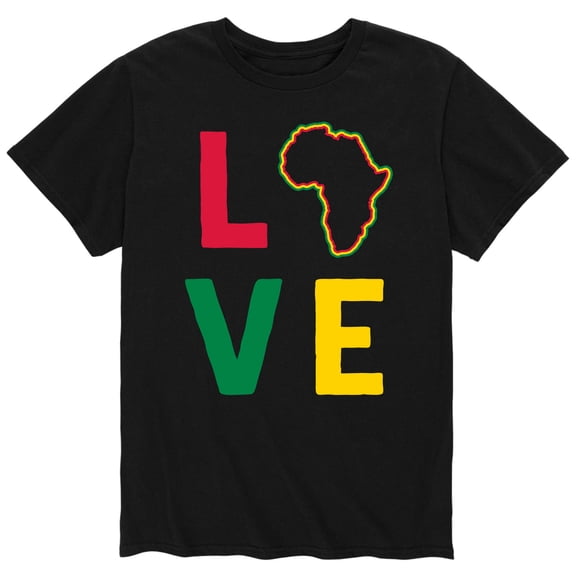 Instant Message - Love Africa - Men's Short Sleeve Graphic T-Shirt