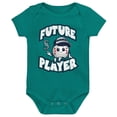 thumbnail image 2 of Newborn & Infant Teal/Navy/White Seattle Mariners Minor League Player Three-Pack Bodysuit Set, 2 of 4