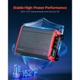 thumbnail image 4 of KFFKFF 4-Channel Car Audio Amplifier, 2-Ohm Stable, Bridgeable Class D Full Range Amp, Max Output: 4 x 120W at 4 Ohms / 4 x 200W at 2 Ohms, Suitable for Cars, SUVs, Trucks, and Off-Road Vehicles, 4 of 9