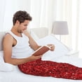 thumbnail image 5 of Bixox Men's Red Glitter Patterned Pajama Pants with Pockets Lounge Clothes for Home, 5 of 5