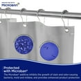 thumbnail image 2 of Kenney Microban Protected Medium Weight PEVA Shower Liner, 70" W x 72" H, Gray, 2 of 8