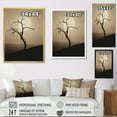 thumbnail image 4 of Designart "Simple Moonlight In Minimalism Desert" Minimalism Floater Framed Canvas Prints, 4 of 5