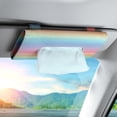 thumbnail image 6 of OTOSTAR Mask Holder for Car, Polyester Car Visor Tissue Box Holder, Auto Napkin Box Holder Backseat Paper Towel Box (Rainbow), 6 of 7