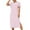 Hot Pink, variant on Puntoco Plus size dresses Womens Summer Dresses Casual Striped Scoop Neck T Shirt Dress Sundress White XL(XL)