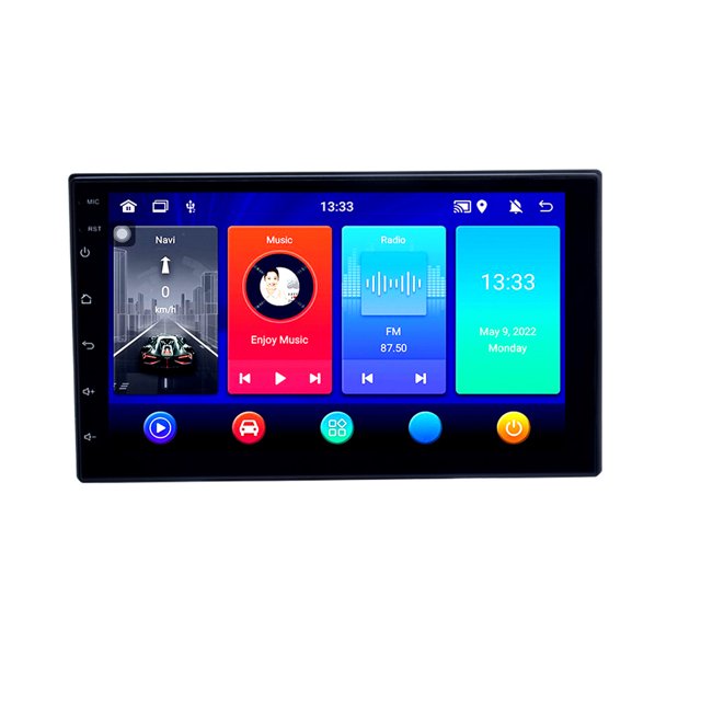 Reproductor Mp5 Para Coche Navegador de coche de entrada USB de caja de autorradio de 7 pulgadas para vehículo universal (sin cámara) Likrtyny Accesorios para autos y motos