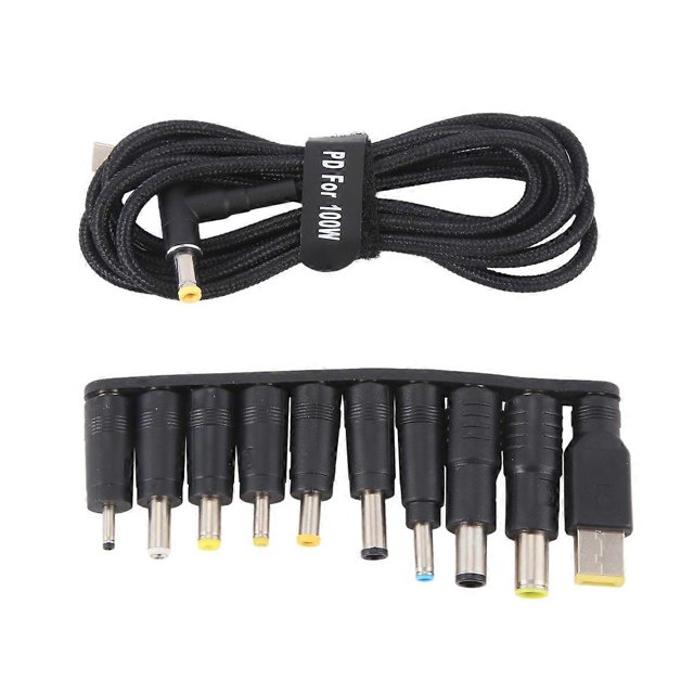 100W Type C Laptop Power Adapter Connector Plug USB Type C to Universal Charger Jack Charging Cable