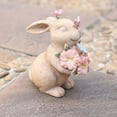 thumbnail image 1 of Decoraciones de Pascua, adornos de Pascua, regalos de Pascua, adornos de jardín de conejo, artesanías de resina decorativas para patio al aire libre, esculturas, adornos de conejo, 1 of 6