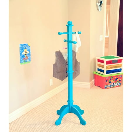 Home Craft Kids' Multi-Use Coat Rack, Blue