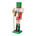 thumbnail image 1 of Figura de Cascanueces de Madera, Manualidades de Cascanueces de Pie, Decoración Navideña, Cascanueces hacha, 1 of 9