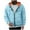 #Sky Blue, variant on DPTALR Men's Solid Color Zip-Up Hooded Sweatshirt Jacket with Multiple Pockets,Long Sleeved,Sky Blue,Big and Tall Men XXL