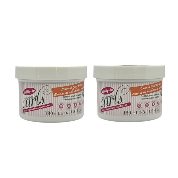 Dippity-do Girls WIth Curls Coconut Curl Butter 6.1 Oz (Pack of 2)