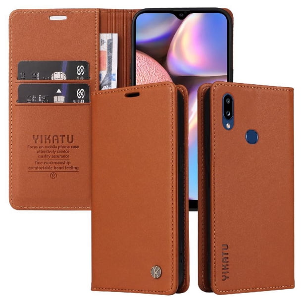 Funda para Samsung Galaxy A10S Estuche de Cuero PU Tipo Cartera con Ranuras para Tarjetas y Cierre Magnético