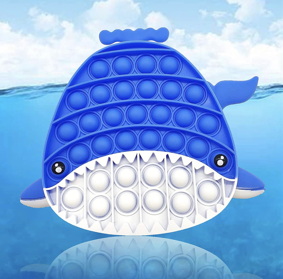 Push It Bubble Sensory Antistress Toy Autism Pop Fidget Children Whale Dinosaur 