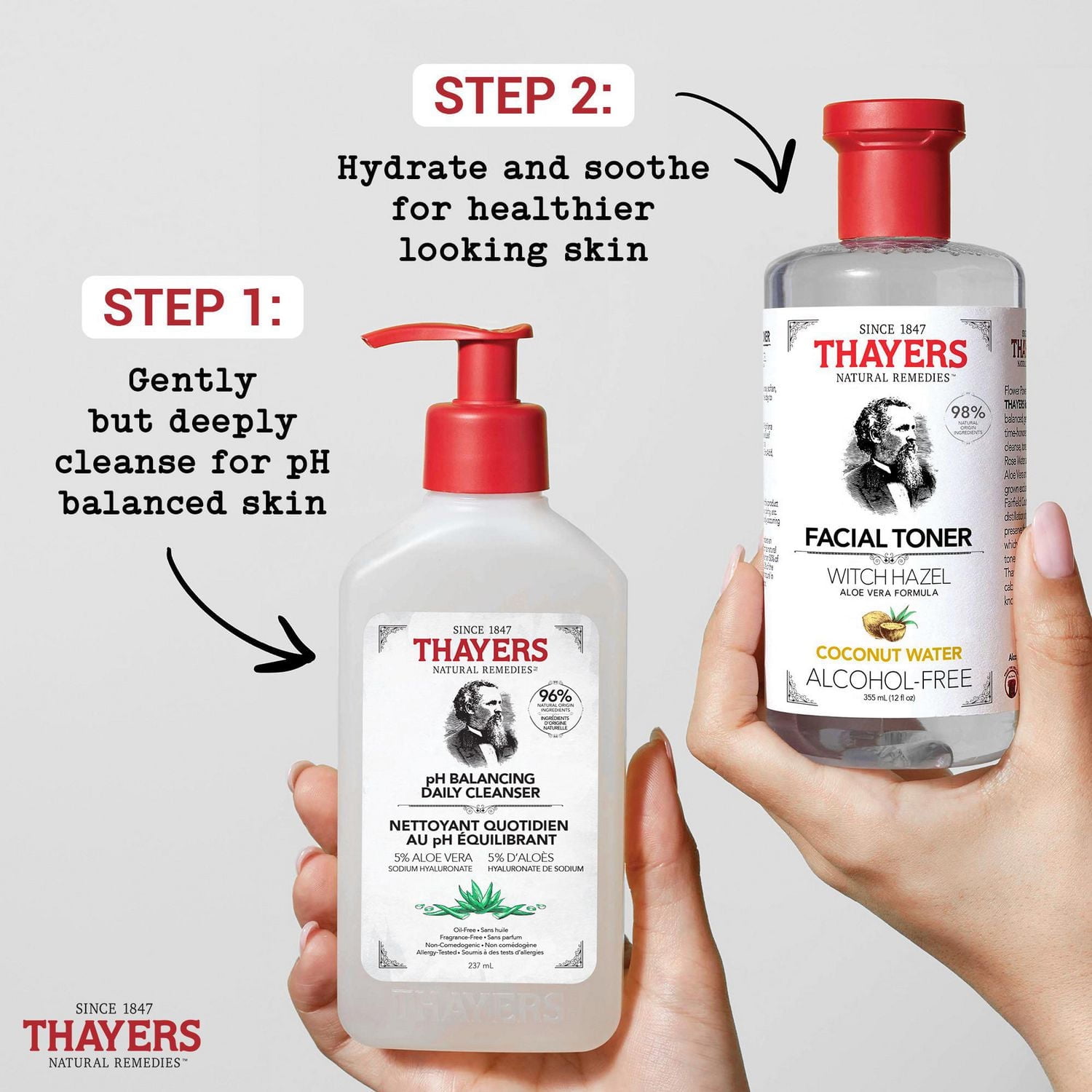 THAYERS Coconut Water Facial Toner Alcohol-Free Witch Hazel Aloe Vera Formula 355mL, Alcohol-Free Facial Toner