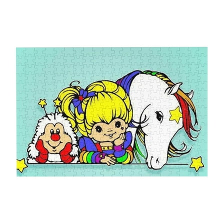 Rainbow Brite Wooden Picture Puzzle 300 Piece Jigsaw Puzzle for Adults Challenging Puzzle Game Gifts