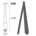 thumbnail image 4 of Uemuo Holiday Christmas Cookies Pattern Men's Necktie Classic Silk Tie Woven Jacquard Neck Ties Business Necktie Gift for Men, 4 of 9