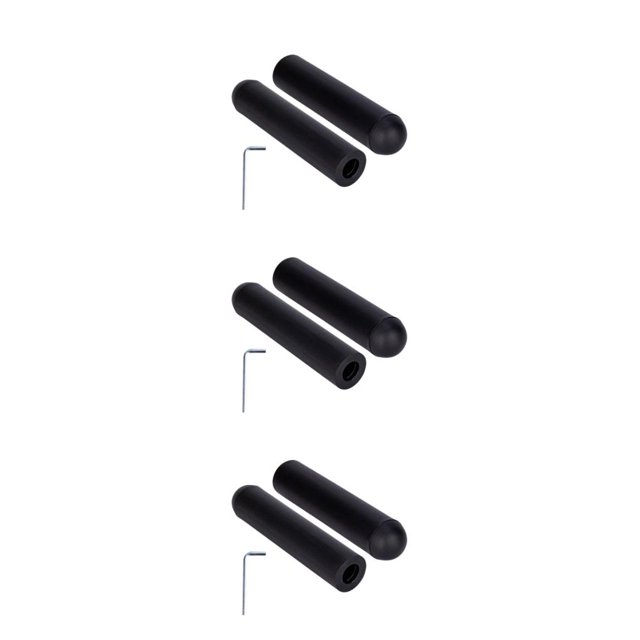 Wosthever 2 piezas de manguito de adaptador de barra de pesas con llave en forma de L para levantamiento de pesas cabeza de bola de 48mm x 200mm Type1 NO1