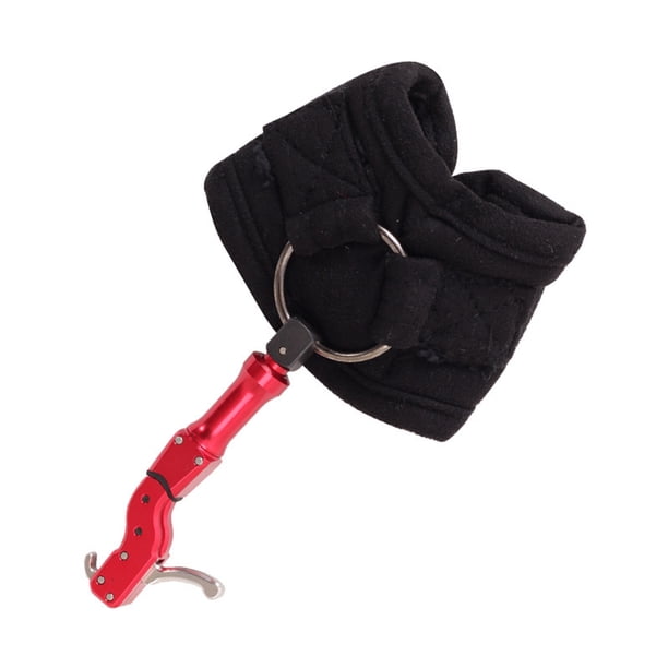 Accesorios de tiro con arco Diseño de gancho Sturdy 318 Compuesto Arco de liberación Correa de pulsera Dispensador Pulsera 360 ° Regalos de rotación para Archer Rojo Monstrate OD010963-02