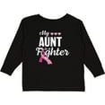 thumbnail image 3 of Inktastic Breast Cancer Awareness My Aunt is a Fighter Boys or Girls Long Sleeve Toddler T-Shirt, 3 of 5