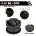thumbnail image 5 of Unique Bargains Dashboard AC Heater Air Vent for Ford F-250 F-350 F-450 2011-2016 Center Dash A/C Outlet Air Outlet Vent Duct Plastic Black 1 Pc, 5 of 6