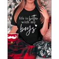 thumbnail image 1 of Camisetas divertidas para mujer, con estampado de animales, manga corta, cuello redondo, para verano, casual, holgadas, ligerasSlogan Print Short Sleeve Crew Neck T-shirt, Casual Sports Short Sleeve, 1 of 6