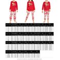 thumbnail image 2 of Pantalones De Camisa De Otoño Conjunto de pijama familiar de 2 piezas, vestido informal con estampado de dibujos animados para padres e hijos, traje diario Cgtredaw Niño Rojo 6-7T para Niño, 2 of 7