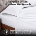 thumbnail image 4 of BNM Egyptian Cotton 400 Thread Count Sheet Set, Split King Size, White, 4 of 7