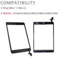 thumbnail image 2 of JPUNG Remplacement Écran pour iPad Mini 1/iPad Mini 2 (Noir), avec Bouton Home, Kit Complet d'Outils de Réparation, Appareil Photo, 2 of 5