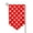 Sharp Corner, variant on Polka Dot Red Garden Flag Vertical Double Sided Yard Outdoor Decoration 12.5 x 18 Inch Square