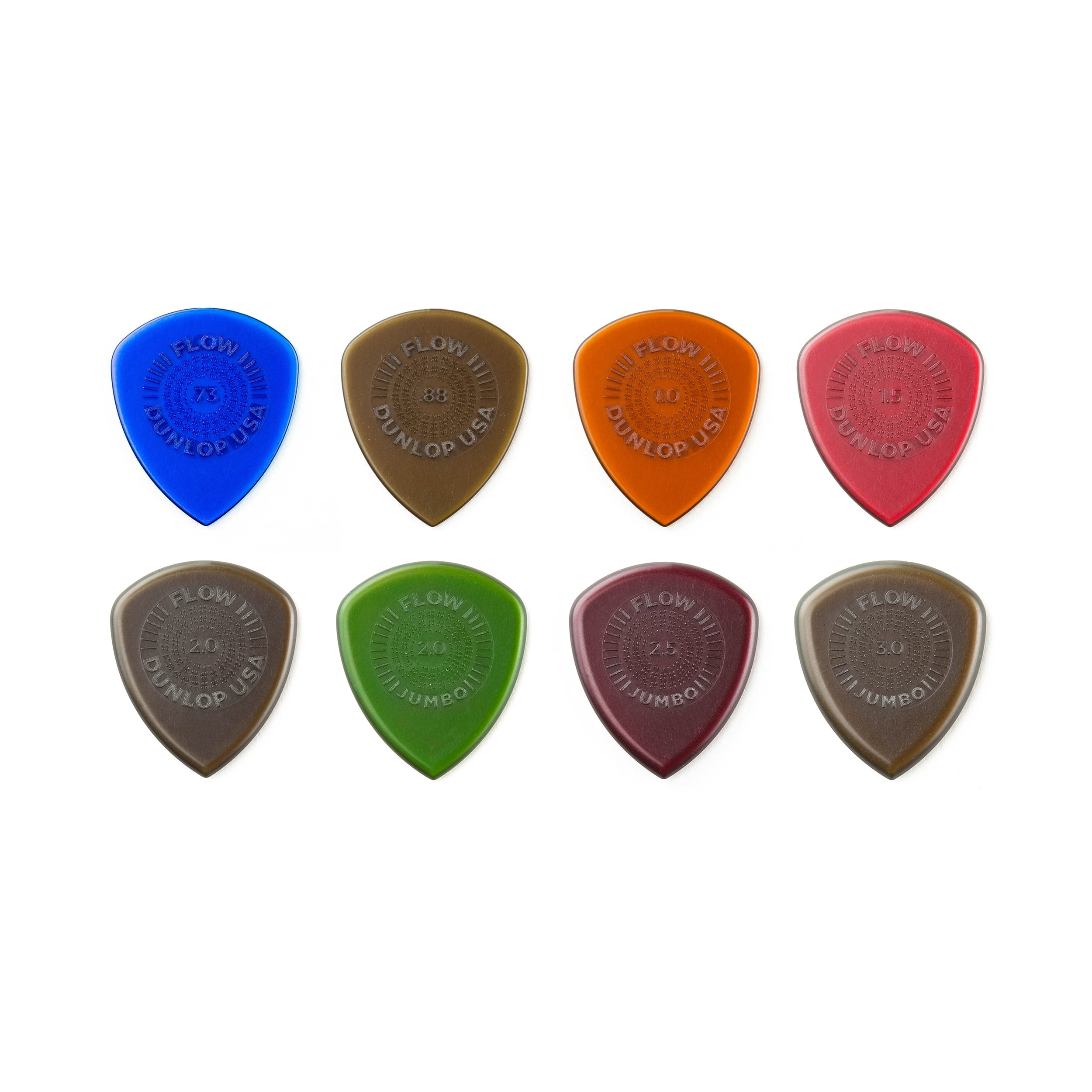 Dunlop Guitar Picks 16 Pack FLOW Variety Pack