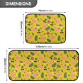 thumbnail image 3 of 2-Piece Kitchen Mat Set Non Slip Washable Floor Mats Decorative Rugs for Kitchen Sink Laundry Flamingos Watermelon and Pineapples, 3 of 7