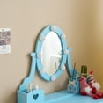 thumbnail image 5 of Zimtown Vanity Dresser Desk Kids Play Makeup Vanity Set with Matching Stool 3-Color Light Light Blue, 5 of 14