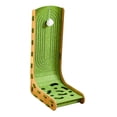 thumbnail image 4 of Árbol para gatos de fieltro para gatos de interior, rascador en forma de L, resistente al desgaste, almohadilla rascadora portátil con bola colgante verde con bola de campana, 4 of 8