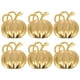 thumbnail image 1 of 6pcs Chic Style Halloween creativo creativo Forma de calabaza Diseño Anillos de servilleta (Dorado), 1 of 6