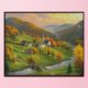 thumbnail image 3 of 11CT completo punto de cruz otoño valle estampado DIY bordado Kits artesanías hechas a mano Likrtyny Oficina Multiescena Multifunción, 3 of 9