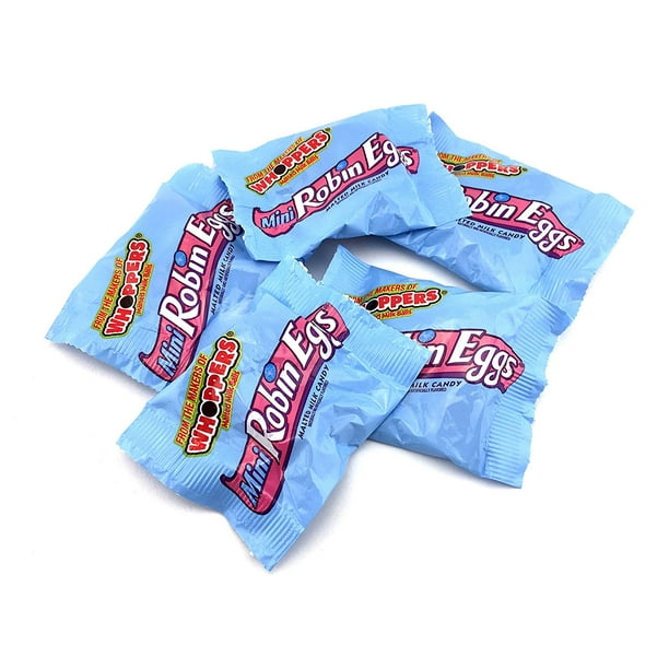 Whopper Mini Robin Eggs Snack Size Crunchy Glaze Milk Chocolate Fun Size 0 5 Ounces Pack Of 50 Walmart Com Walmart Com