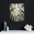 thumbnail image 4 of JEUXUS Forest Wall Art Large Grey Tree Pictures Black and White Gray Canvas Prints Hand Painted Oil Paintings Gold Leaf Framed Nature Artwork Vertical Home Decor for Living Room 16x20 inch, 4 of 4