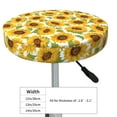 thumbnail image 2 of Goofa Sunflowers Printed Stool Covers Round, Waterproof Round Bar Stool Covers Anti-Slip Round Bar Stool Seat Cover with Elastic Bands Durable -13 inch, 2 of 7
