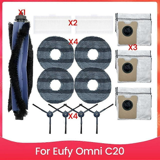 14PCS Main Brush Filter Set for Eufy Vacuum Cleaner Replacement Parts